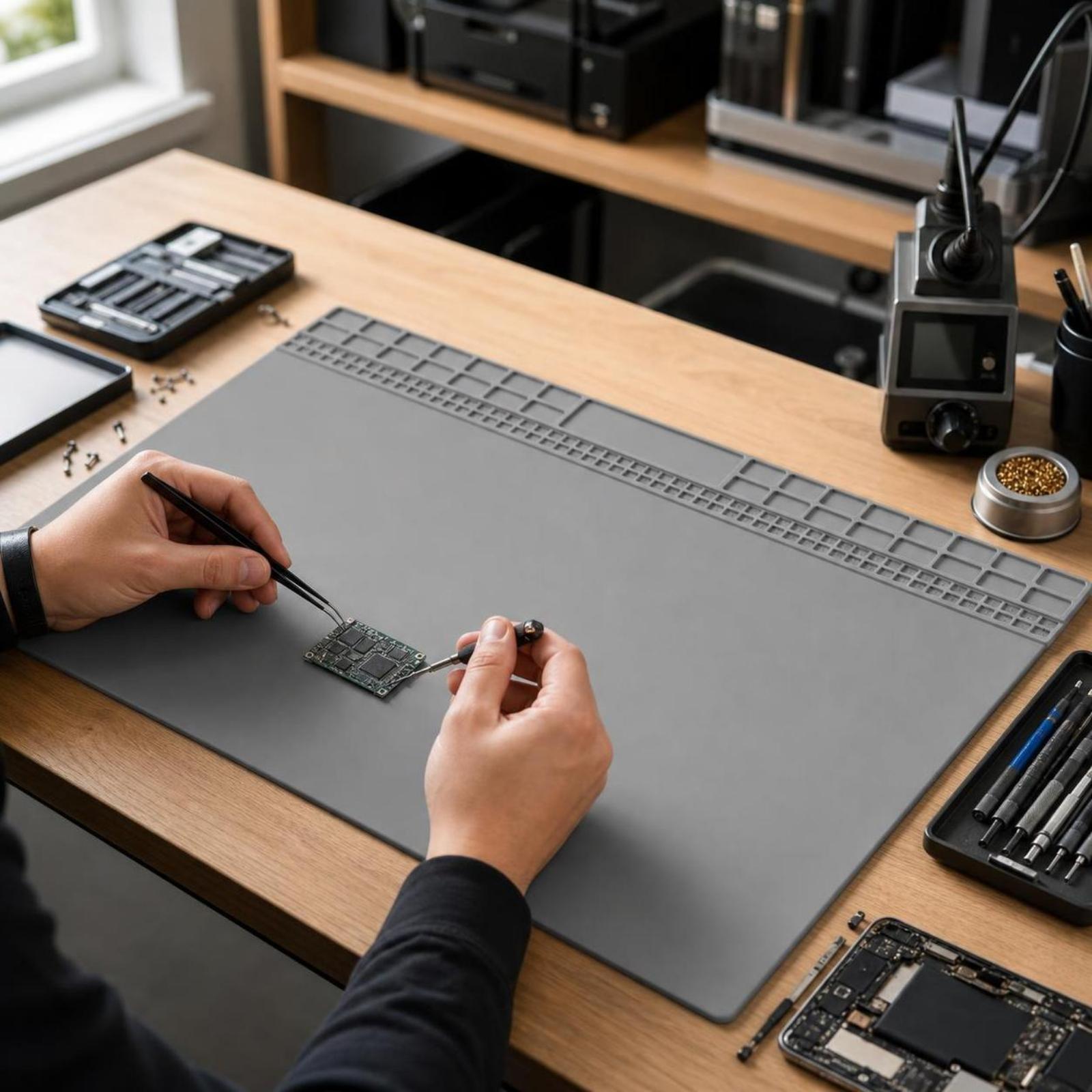 Tapis de soudage en silicone r - Electronic Repairing avis et prix