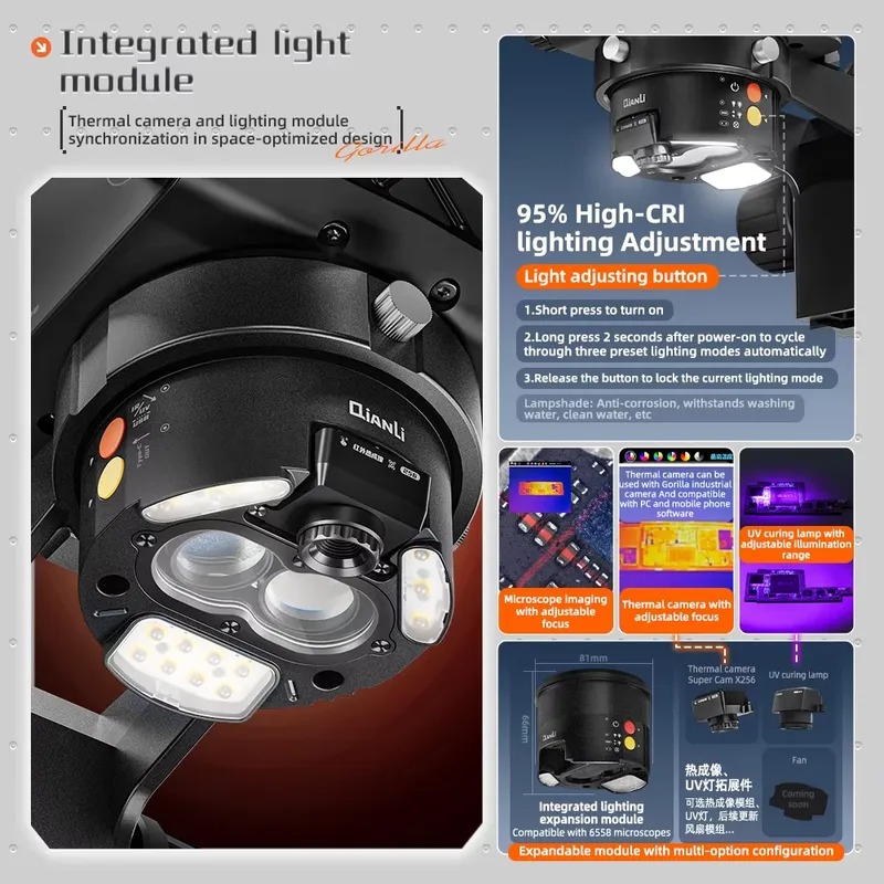 Microscope trinoculaire Qianli - Electronic Repairing avis et prix