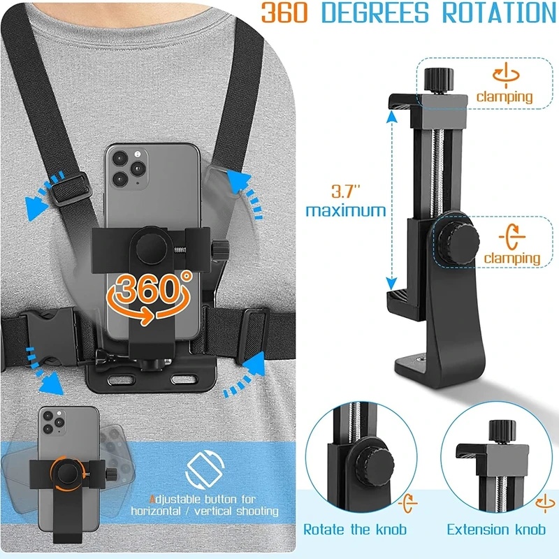 Sangle de poitrine pour téléph - Gopro Action Camera Hero 11 Black avis et prix